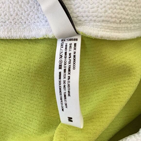 NWT Solid & Striped High Rise Biker Short Women’s Medium Ribbed - Picture 7 of 7